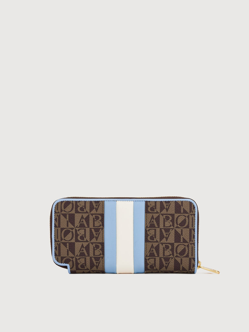 Eugenia Monogram Zipper Long Wallet