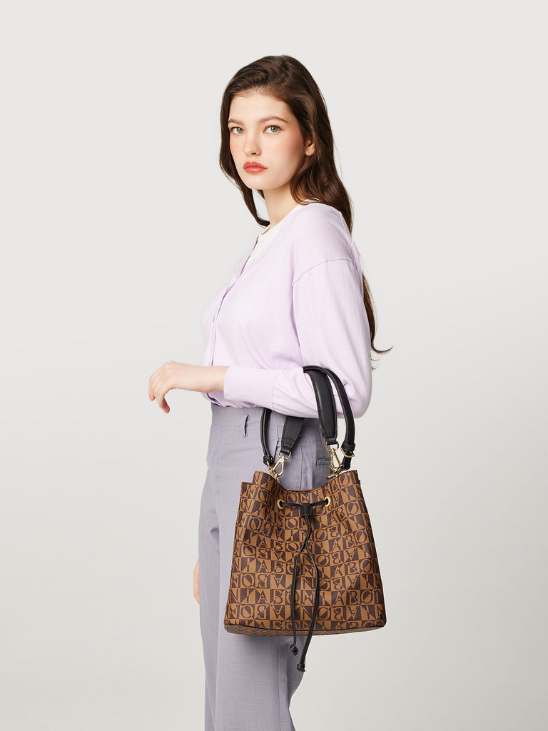 Adriana Monogram Bucket Bag - BONIA