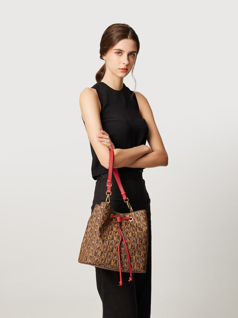 Adriana Monogram Bucket Bag - BONIA