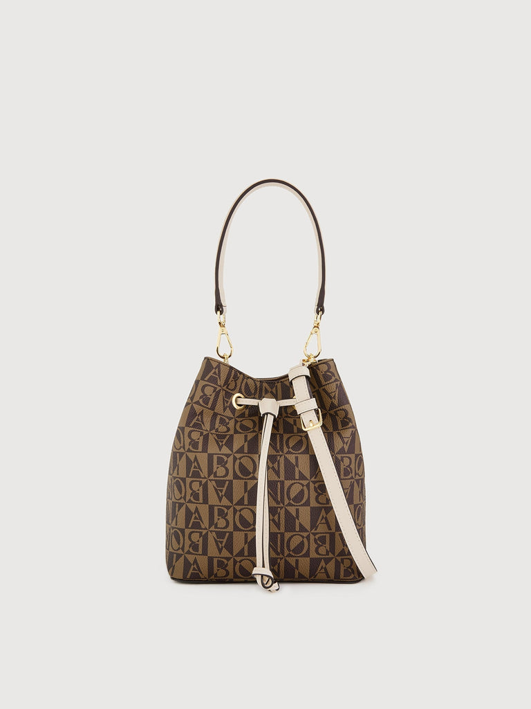 Adriana Monogram Small Bucket Bag - BONIA