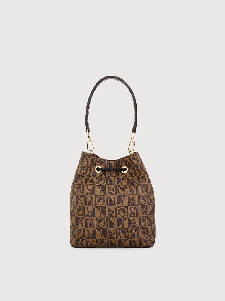 Adriana Monogram Small Bucket Bag - BONIA