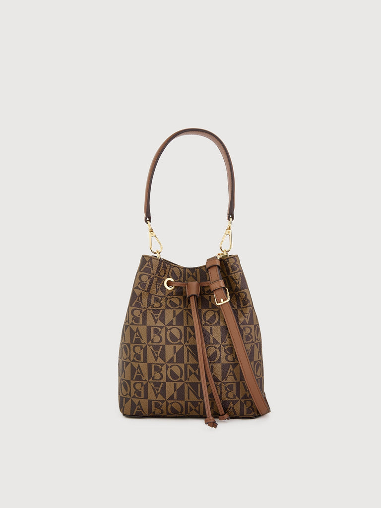 Adriana Monogram Small Bucket Bag - BONIA