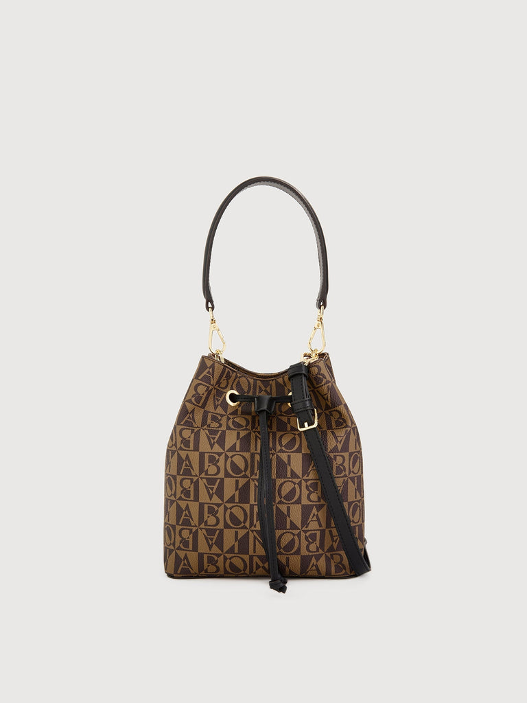 Adriana Monogram Small Bucket Bag - BONIA