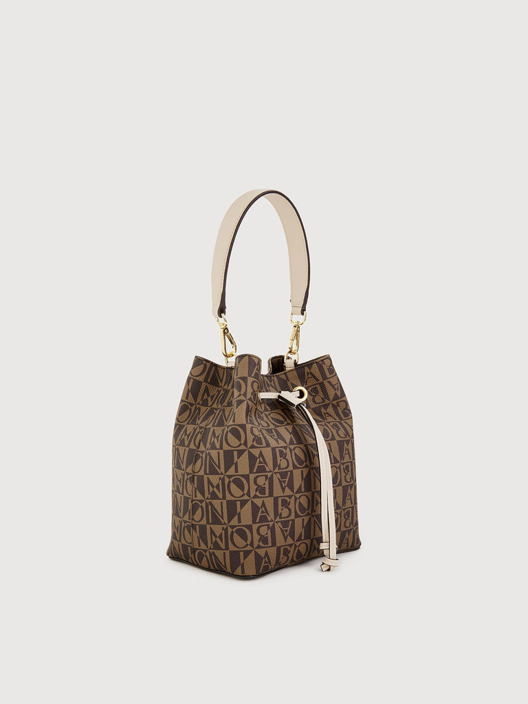 Adriana Monogram Small Bucket Bag - BONIA