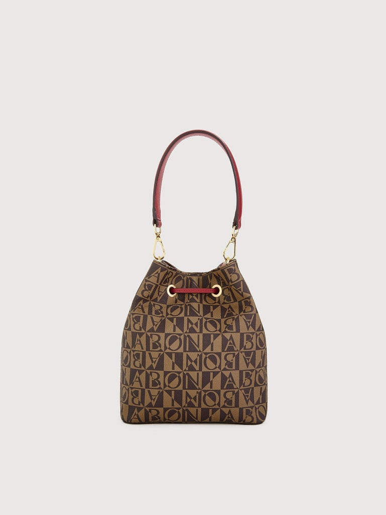 Adriana Monogram Small Bucket Bag - BONIA