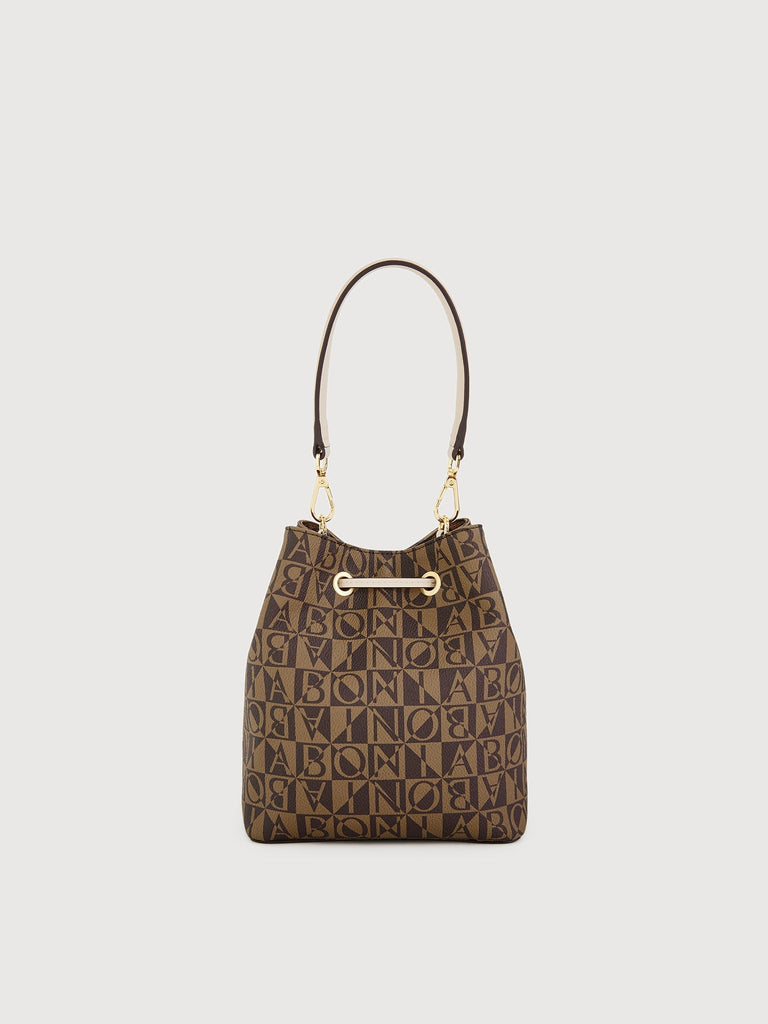 Adriana Monogram Small Bucket Bag - BONIA