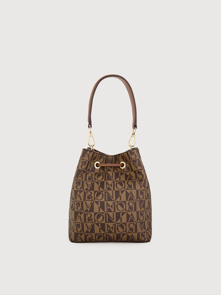 Adriana Monogram Small Bucket Bag - BONIA