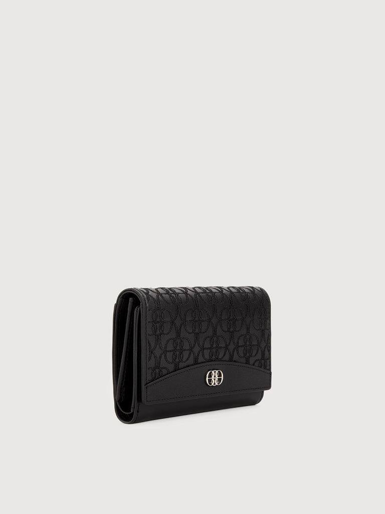 Alessia Monogram Trifold Short Wallet - BONIA