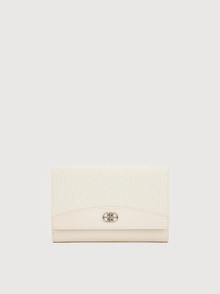 Alessia Monogram Trifold Short Wallet - BONIA