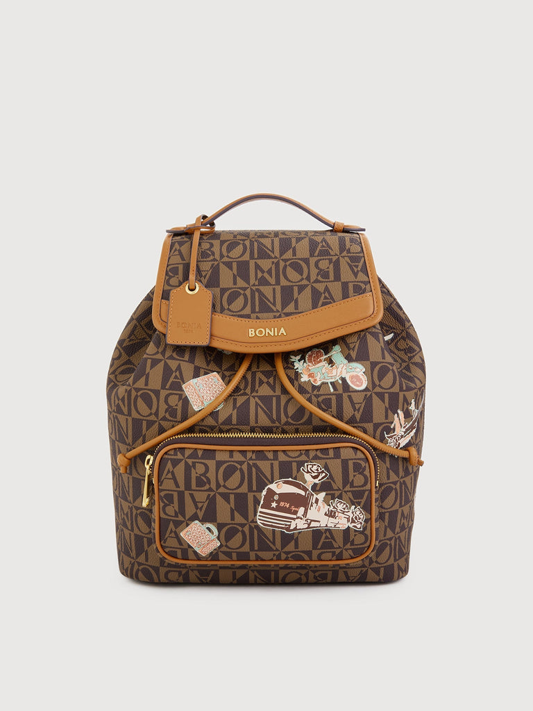 Alida Monogram Backpack - BONIA