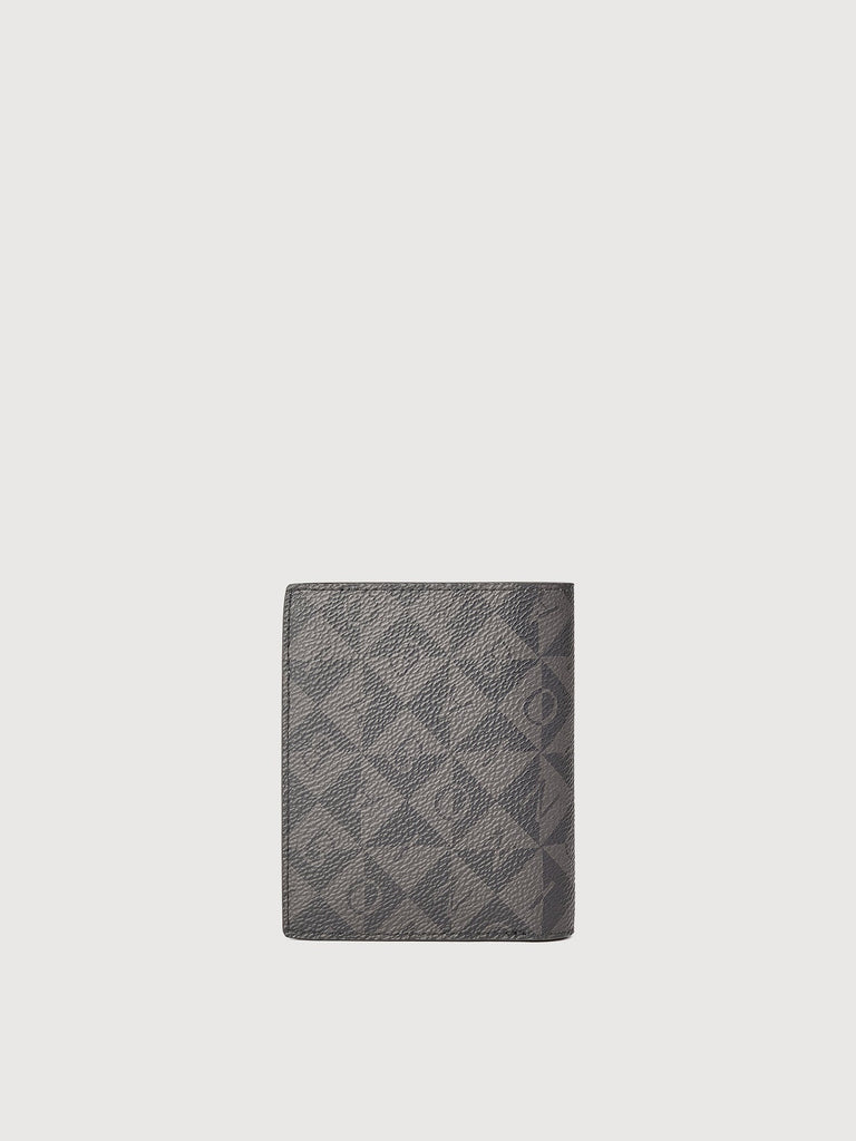 Alvaro Monogram Vertical Cards Wallet with Coin Compartment - BONIA