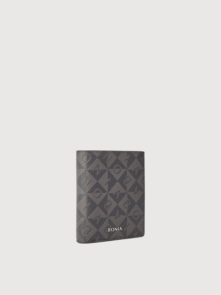 Alvaro Monogram Vertical Cards Wallet with Coin Compartment - BONIA