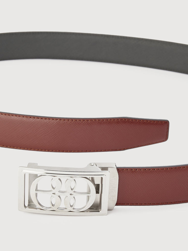 Beno Non-Reversible Leather Belt with Nickel Auto Lock Buckle - BONIA