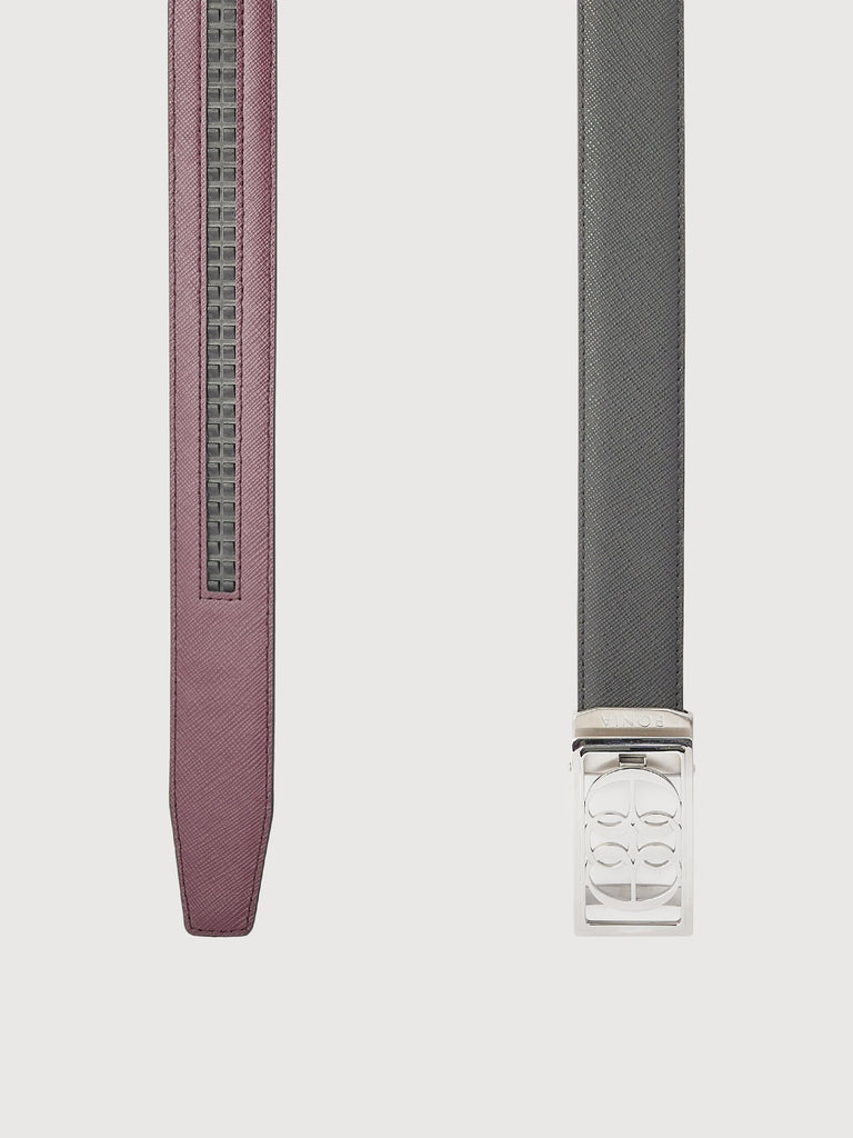 Beno Non - Reversible Leather Belt with Nickel Auto Lock Buckle - BONIA