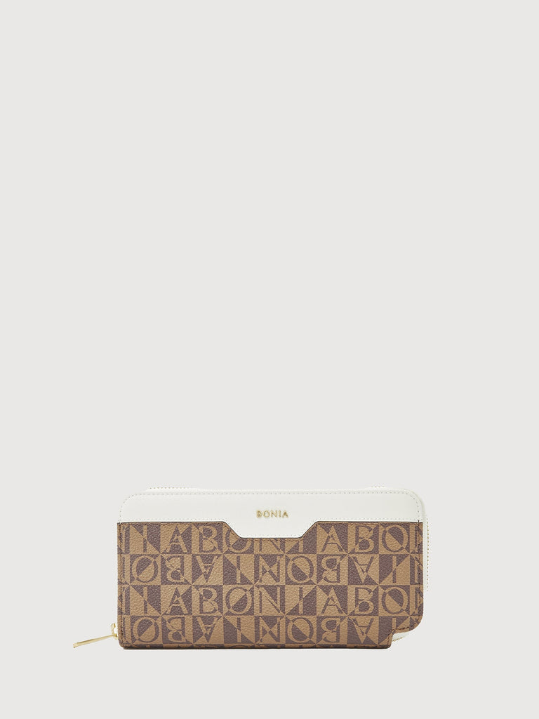 Ciccio Monogram Long Zipper Wallet - BONIA