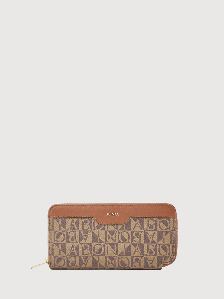 Ciccio Monogram Long Zipper Wallet - BONIA