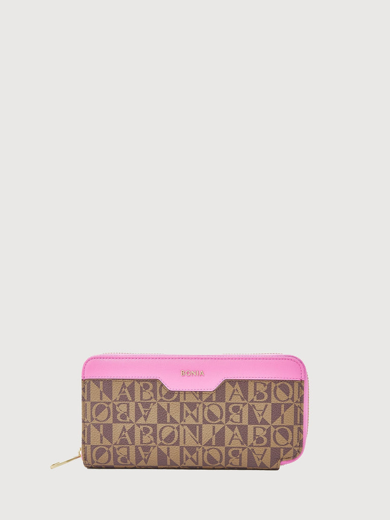 Ciccio Monogram Long Zipper Wallet - BONIA