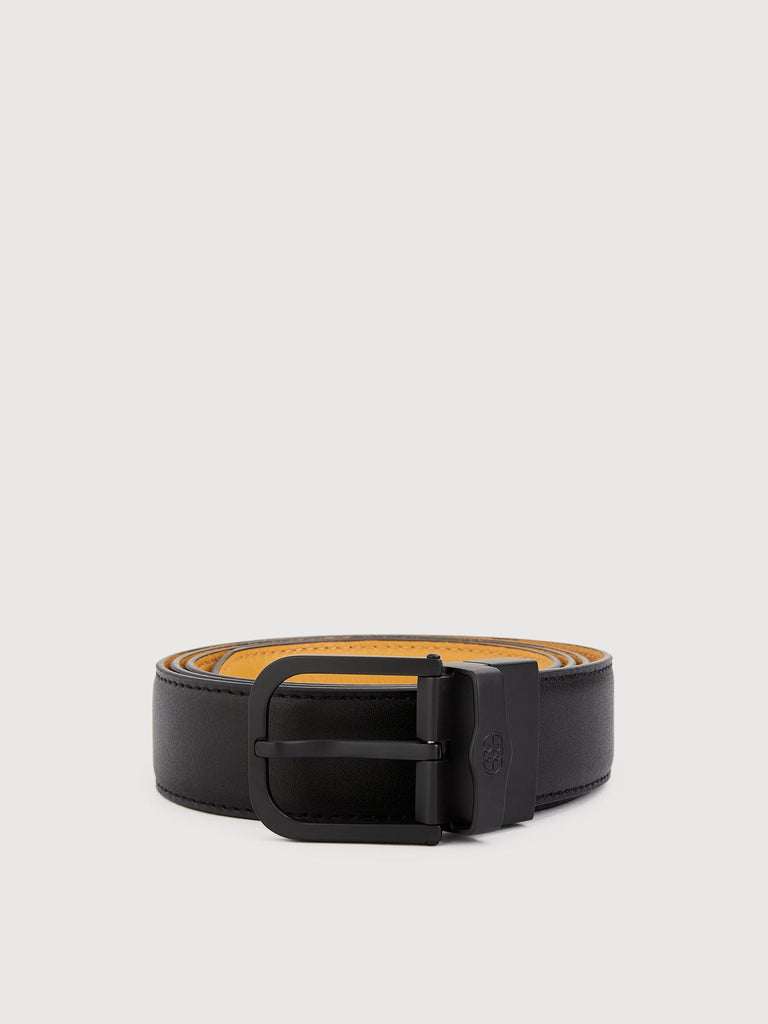 Colt Reversible Leather Belt with Gunmetal Buckle - BONIA