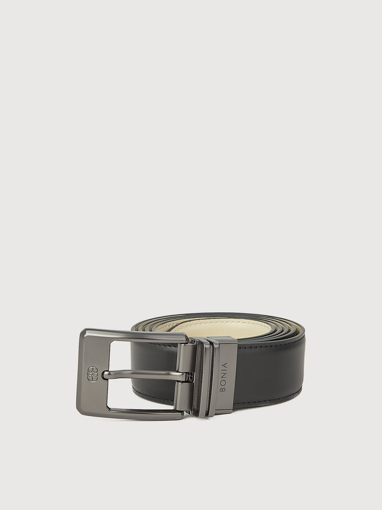 Colt Reversible Leather Belt with Gunmetal Buckle - BONIA