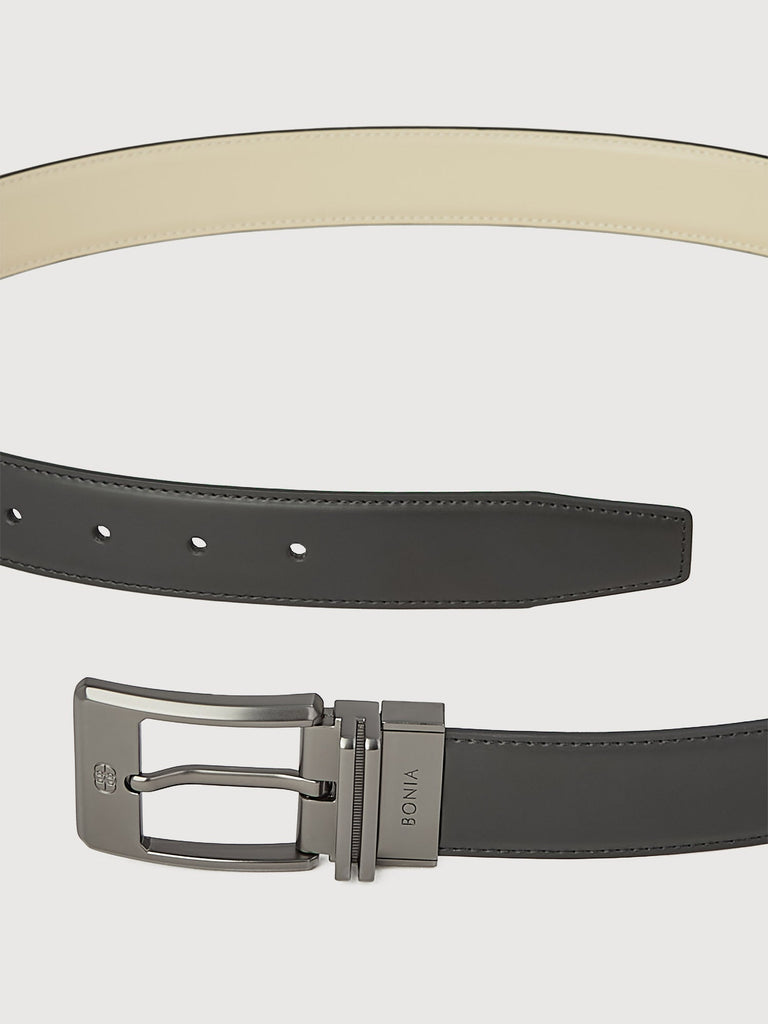 Colt Reversible Leather Belt with Gunmetal Buckle - BONIA