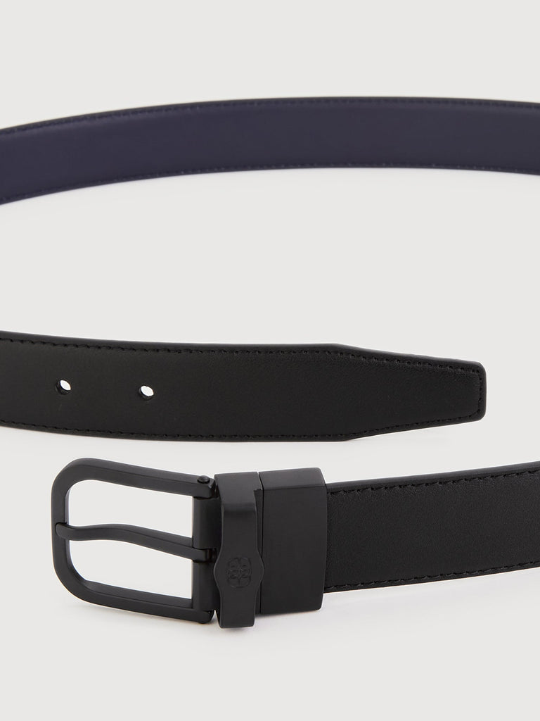 Colt Reversible Leather Belt with Gunmetal Buckle - BONIA