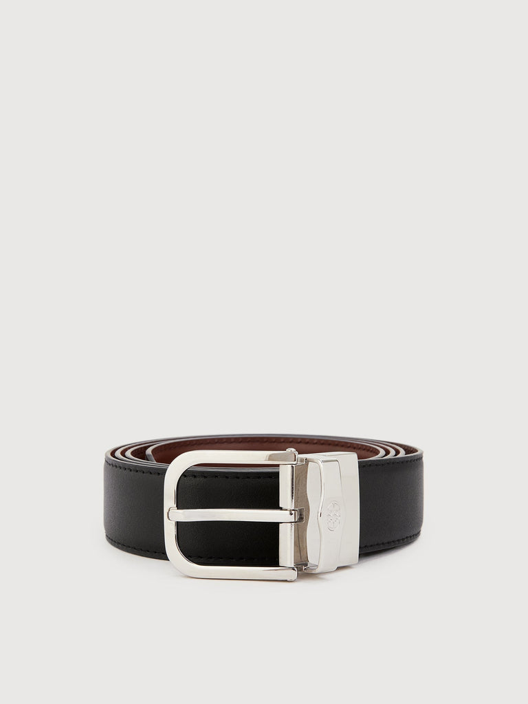 Colt Reversible Leather Belt with Nickel Buckle - BONIA