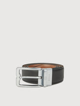 Colt Reversible Leather Belt with Nickel Buckle - BONIA