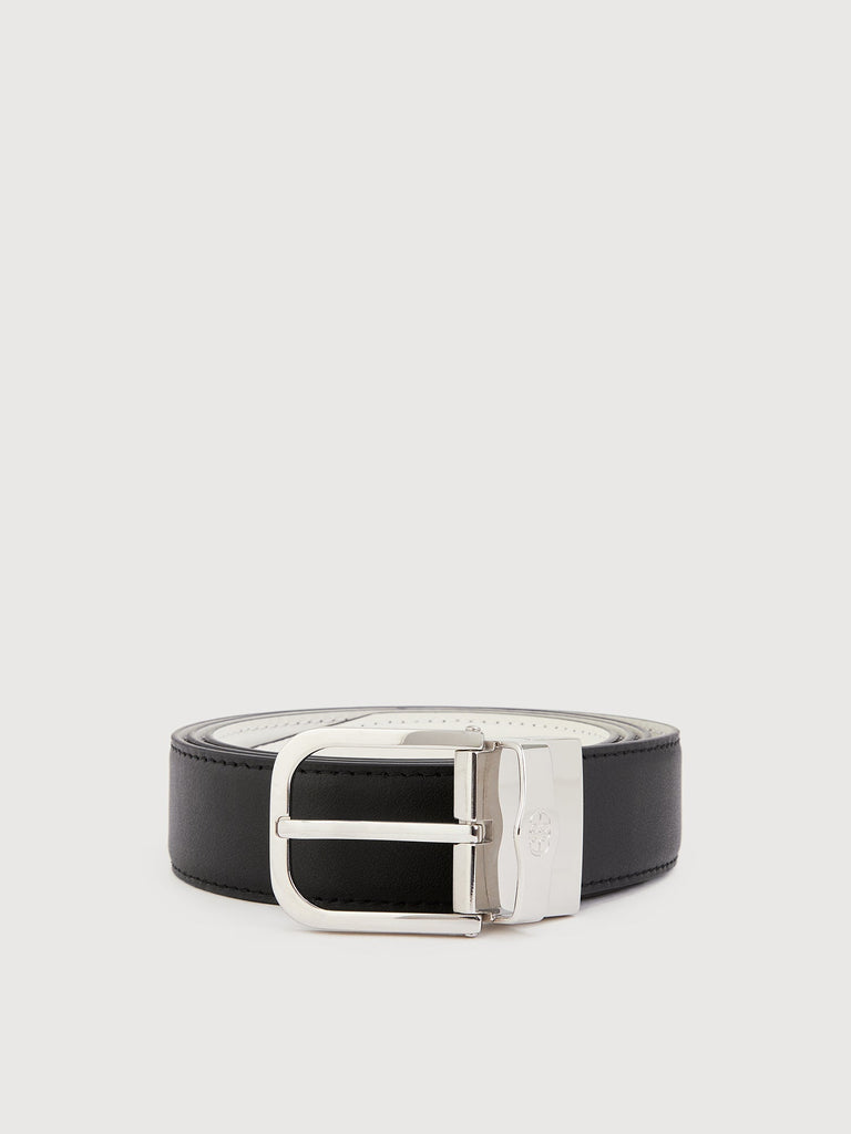 Colt Reversible Leather Belt with Nickel Buckle - BONIA