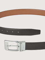 Colt Reversible Leather Belt with Nickel Buckle - BONIA