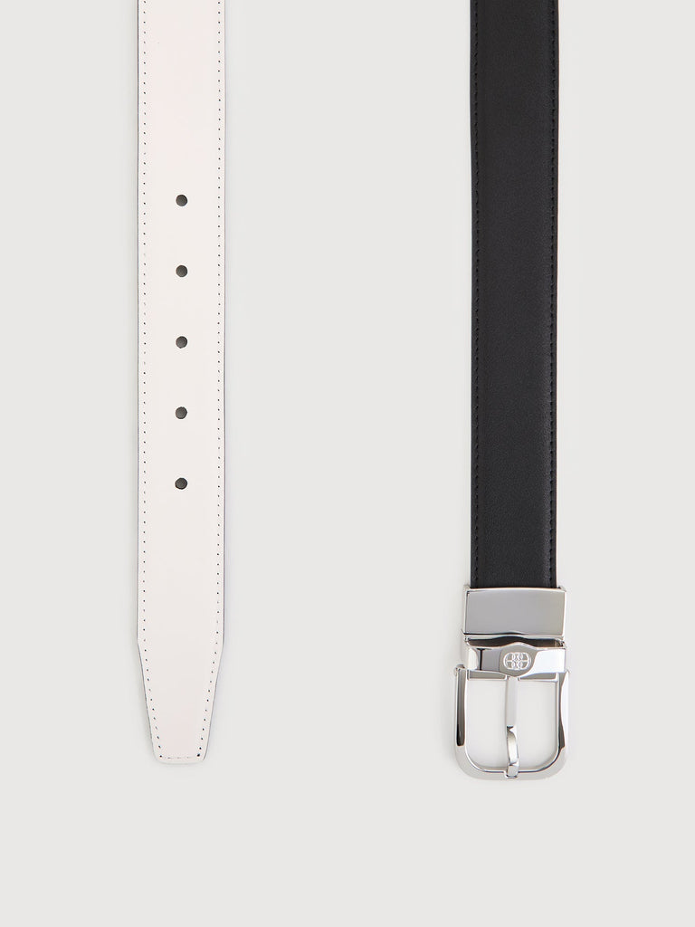 Colt Reversible Leather Belt with Nickel Buckle - BONIA