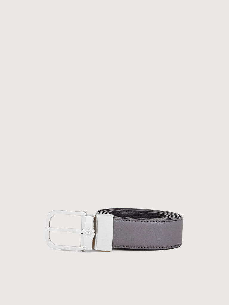 Colt Reversible Leather Belt with Nickel Buckle - BONIA