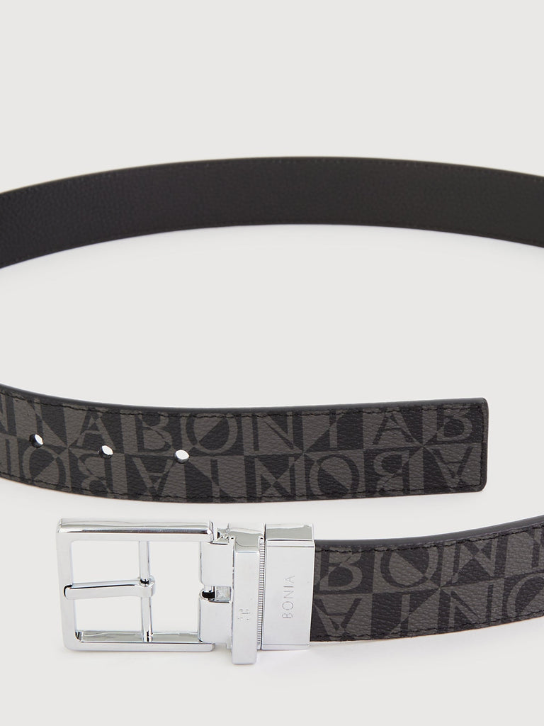 Colt Reversible Monogram Belt with Neu-B Nickel Buckle - BONIA