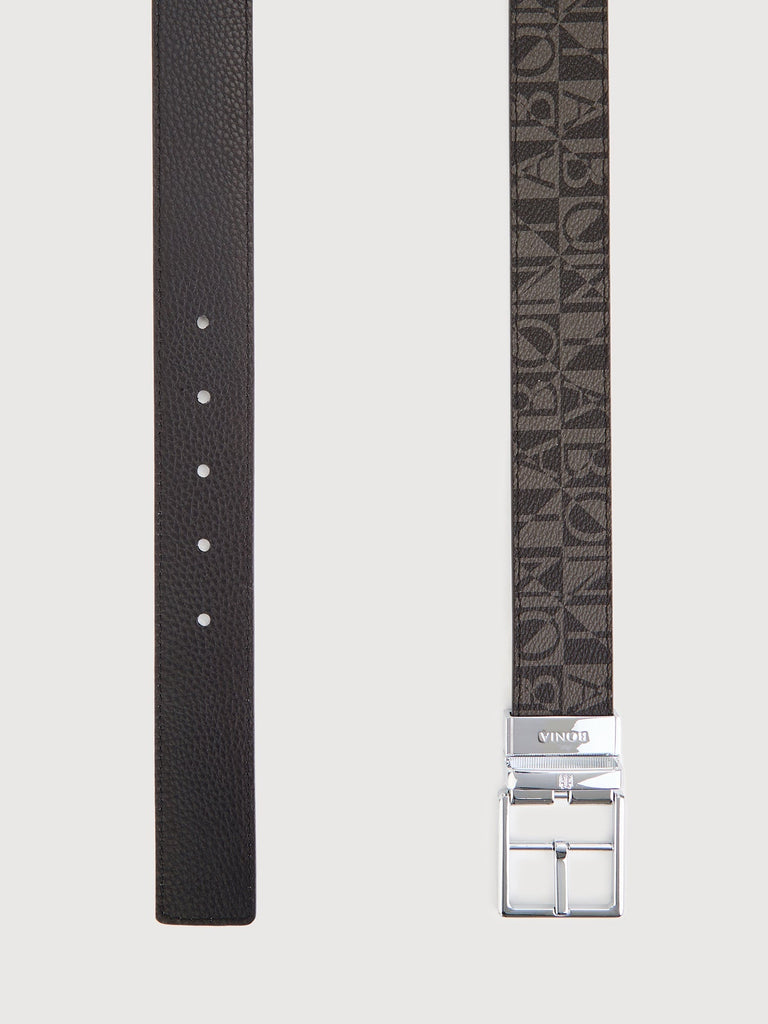 Colt Reversible Monogram Belt with Neu-B Nickel Buckle - BONIA