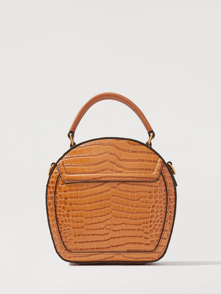 Croco Sonia Signature Satchel - BONIA