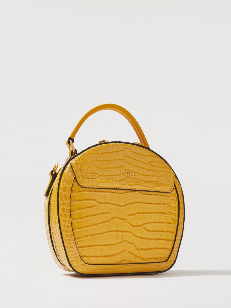 Croco Sonia Signature Satchel - BONIA