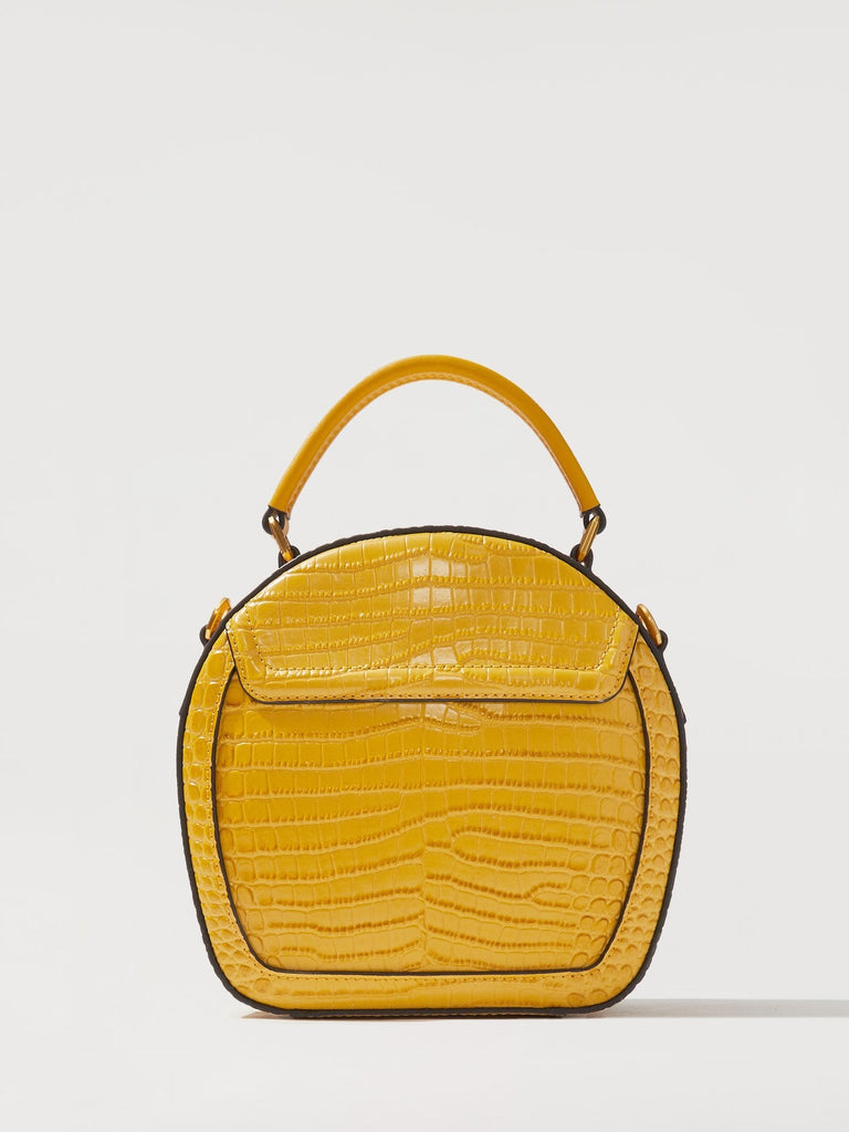 Croco Sonia Signature Satchel - BONIA