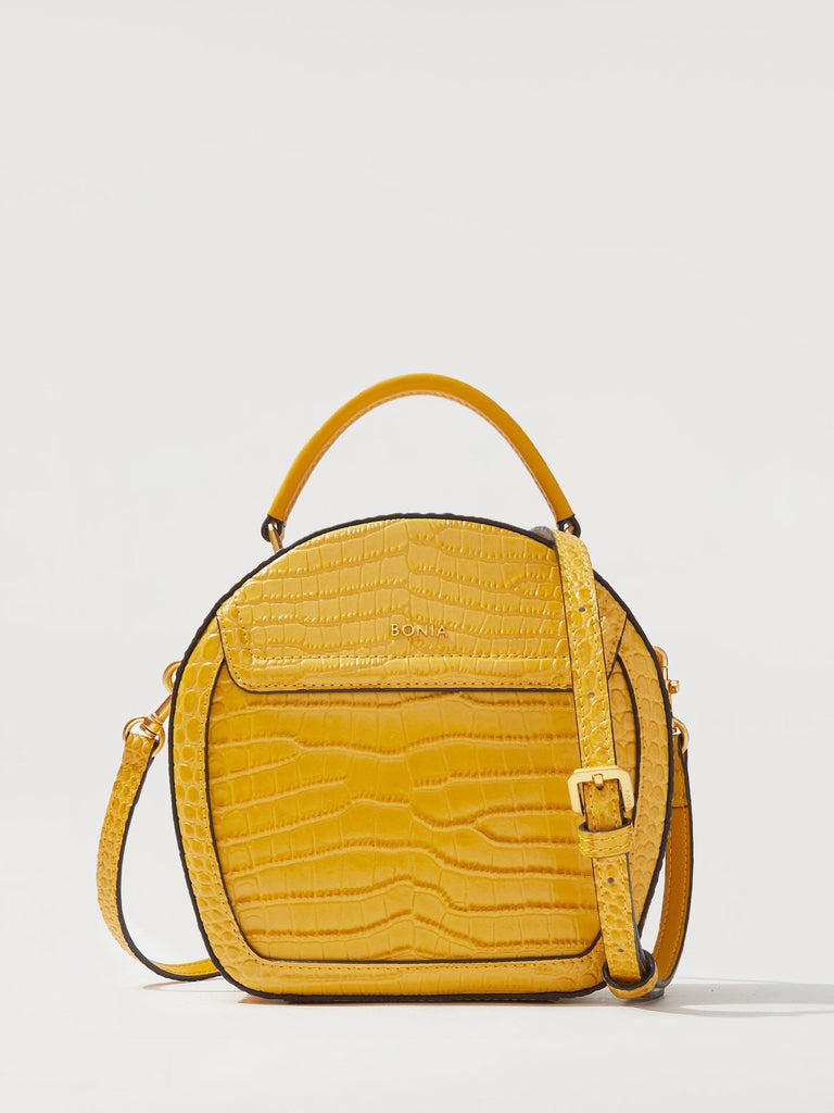 Croco Sonia Signature Satchel - BONIA