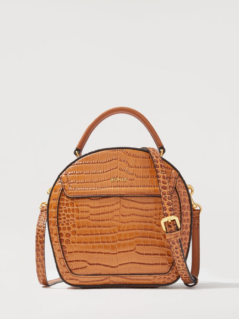 Croco Sonia Signature Satchel - BONIA