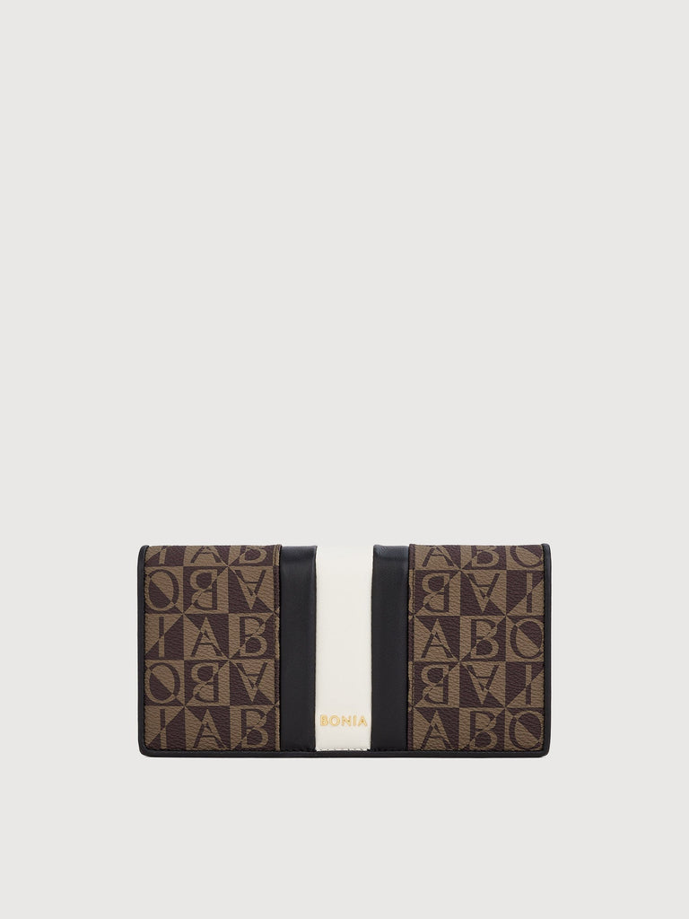 Eugenia Monogram 2 Fold Long Wallet - BONIA