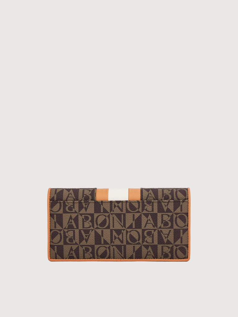 Eugenia Monogram 2 Fold Long Wallet - BONIA