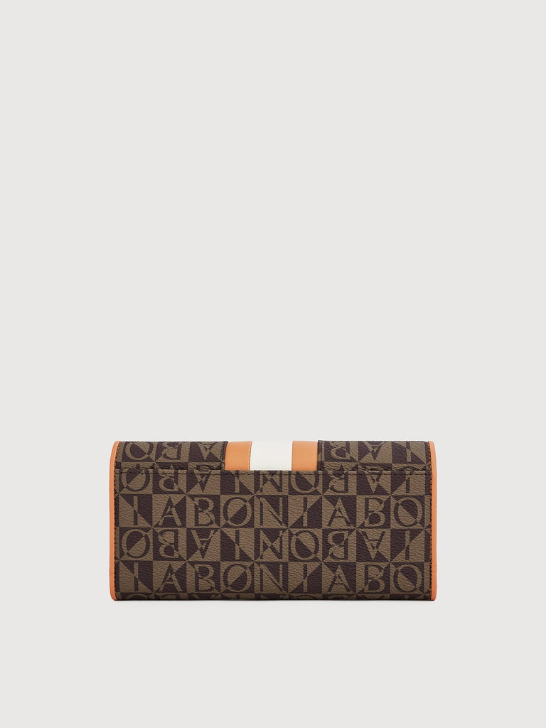 Eugenia Monogram 3 Fold Long Wallet - BONIA