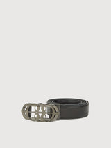 Fausto Non-Reversible Leather Belt with Gunmetal Auto Lock Buckle - BONIA