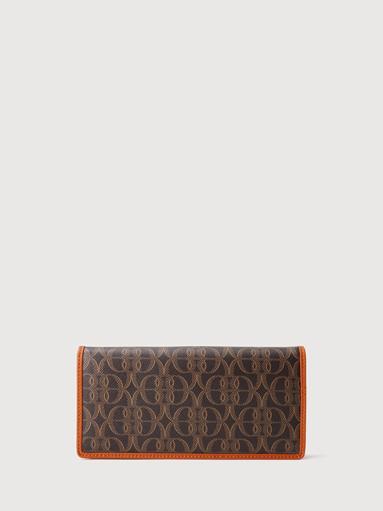 La Luna Monogram 2 Fold Long Wallet - BONIA