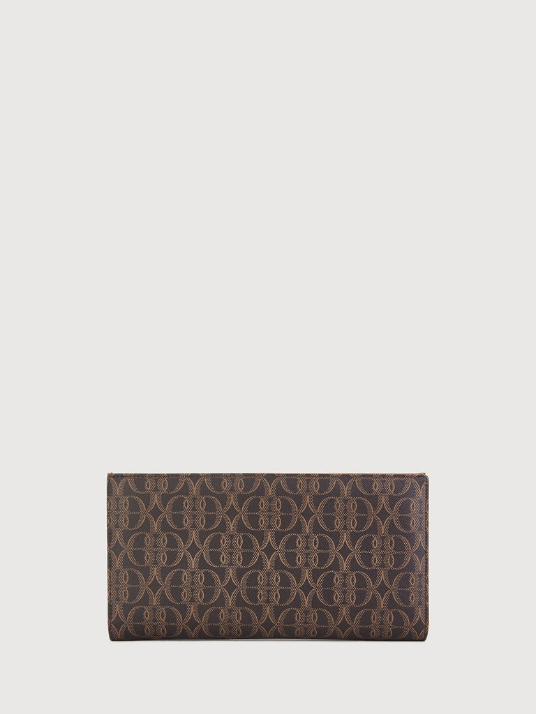 La Luna Monogram 2 Fold Long Wallet - BONIA