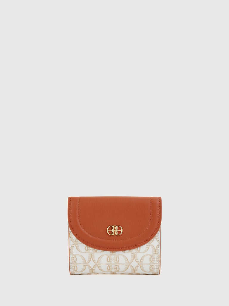 La Luna Monogram 2 Fold Short Wallet - BONIA