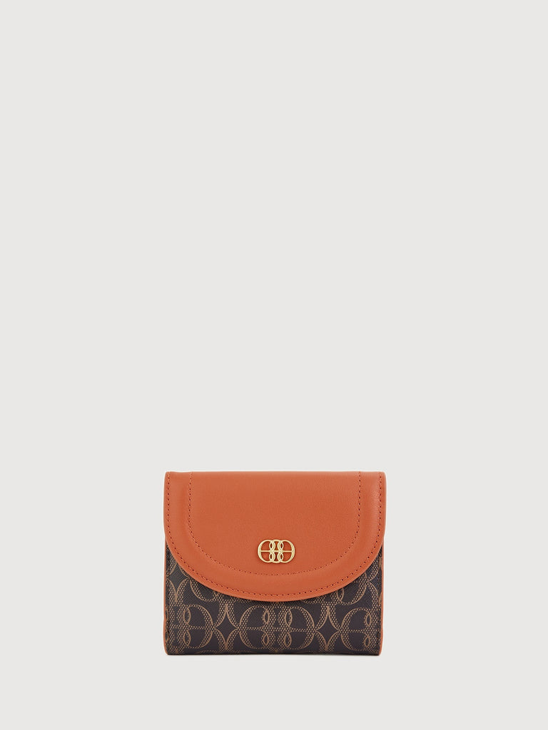 La Luna Monogram 2 Fold Short Wallet - BONIA