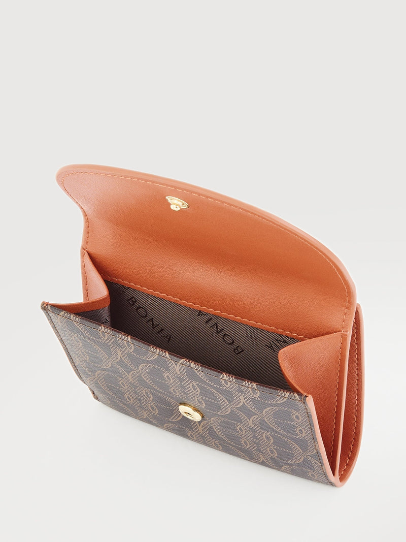 La Luna Monogram 2 Fold Short Wallet - BONIA