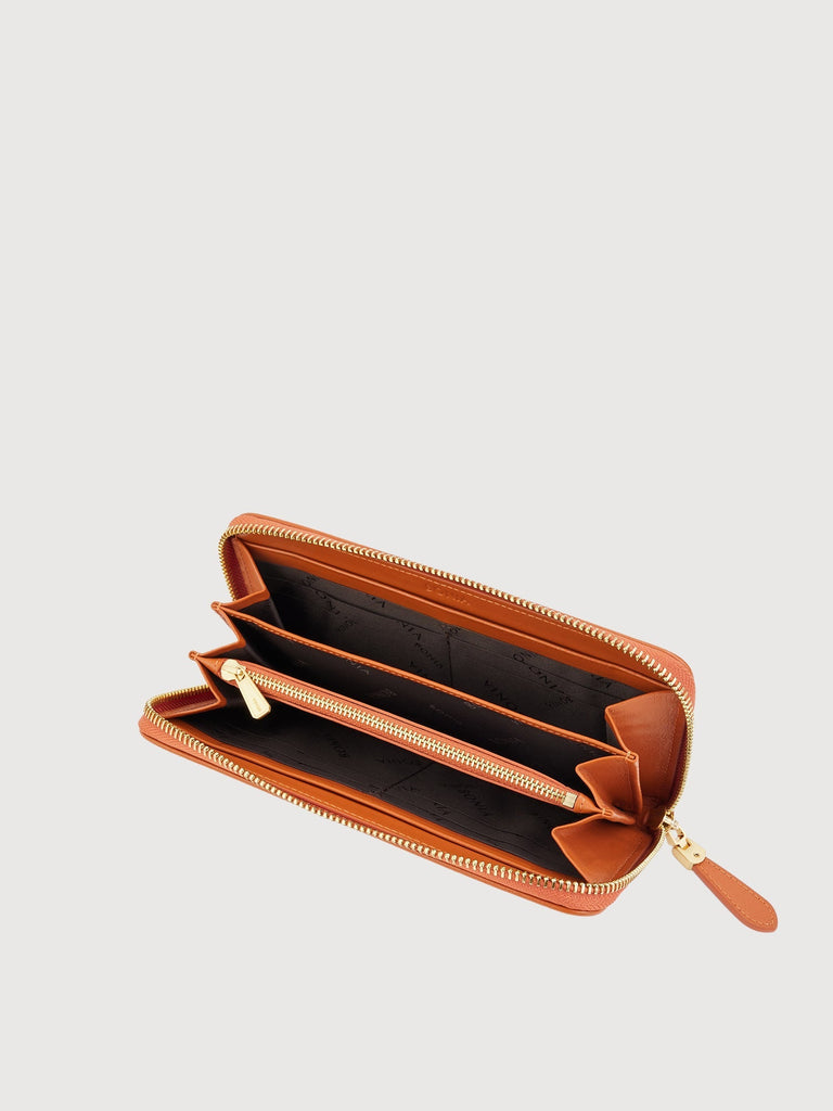 La Luna Monogram Long Zipper Wallet - BONIA