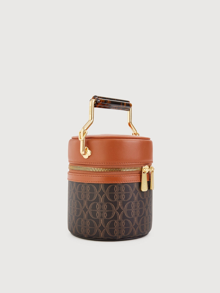 La Luna Monogram Mini Bucket Bag - BONIA