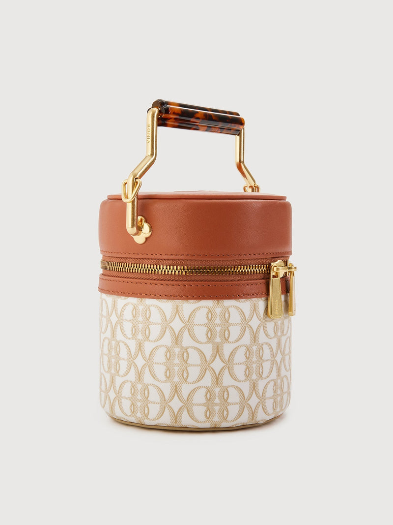 La Luna Monogram Mini Bucket Bag - BONIA